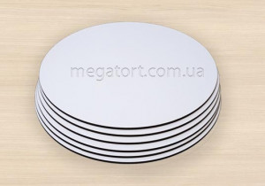 Подложка ламинированная белая ДВП (3мм) d-22см