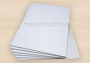 Подложка ламинированная белая ДВП (3мм) 30х30см