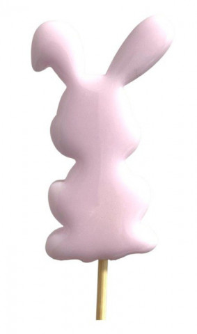 Леденец из изомальта Зайчик розовый (не прозрачный)