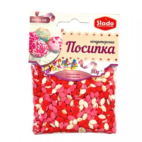 Посыпка фигурная микс “Трио поцелуев” 50г