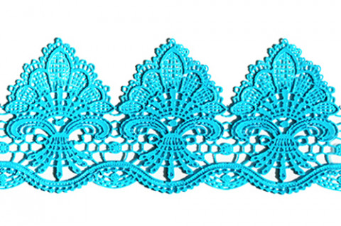 Кружево из айсинга №24 "Голубое"