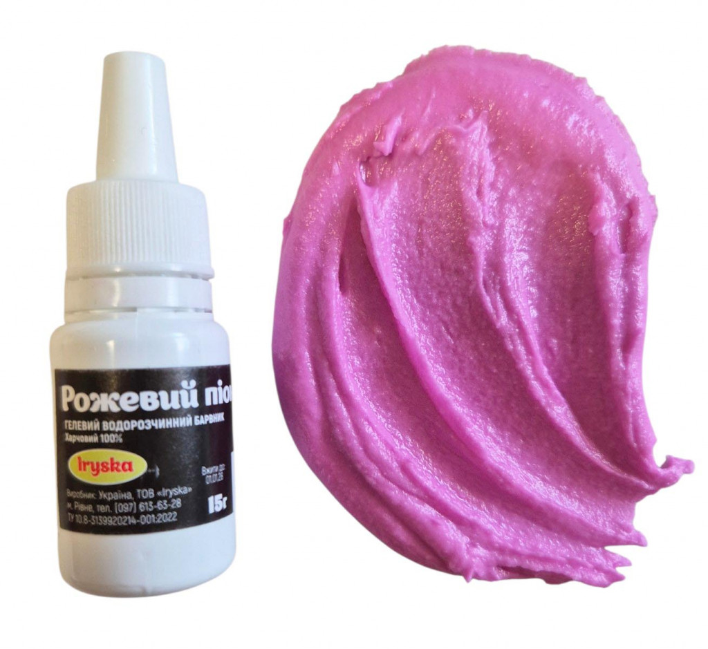 Гелевий барвник Iryska "Рожевий піон" 15г