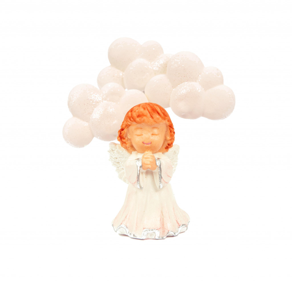 Цукрова прикраса Янголятко біле