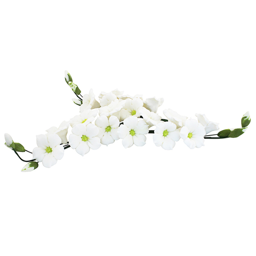 Набір прикрас Гілочки дзвіночків білі 3шт по 120мм