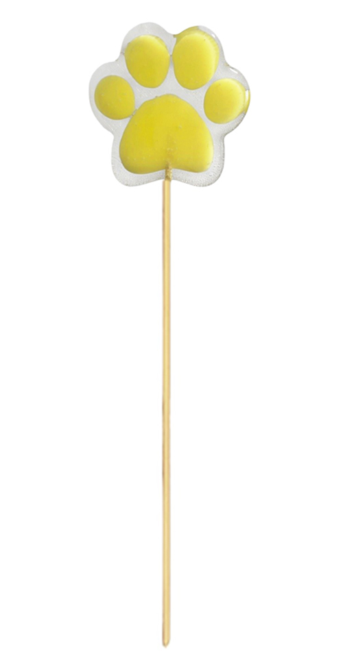 Леденец из изомальта Лапка желтая