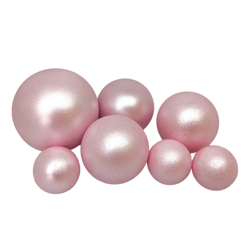 Шоколадные сферы Розовые перламутр (7шт)