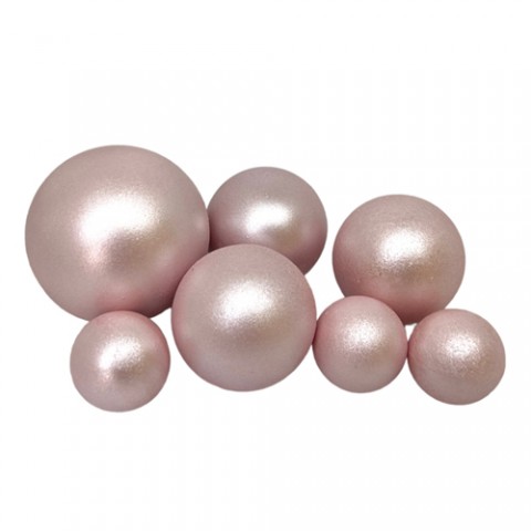 Шоколадные сферы Розовые перламутр (7шт)