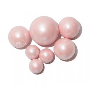 Шоколадные сферы Розовые перламутр (7шт)