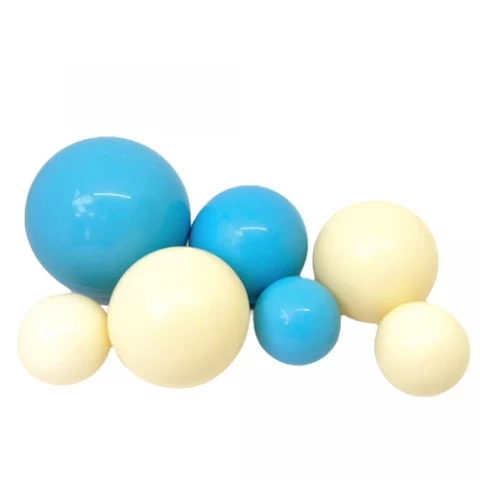 Шоколадные сферы Бело - голубые (7шт)