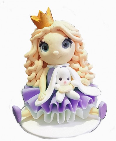 Сахарное украшение для торта Принцеска лаванда