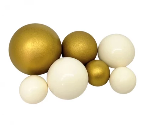 Шоколадні сфери Біло-золоті (7шт)