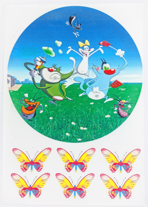 Вафельная картинка Огги 02