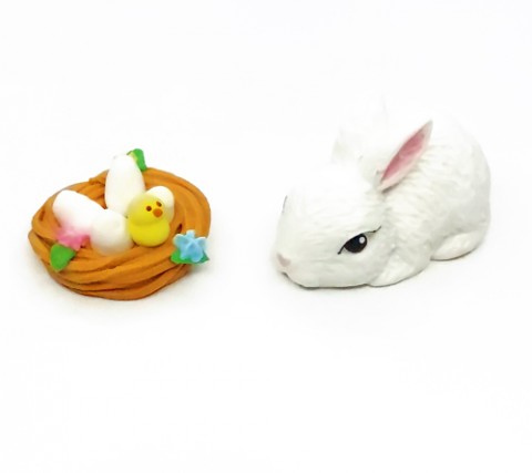 Сахарное украшение "Кролик белый"