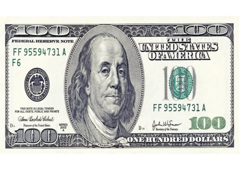 Вафельна картинка "100 доларів №18"