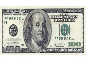 Вафельна картинка "100 доларів №18"