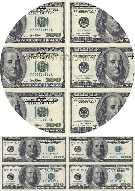 Вафельная картинка "Деньги №36"