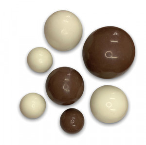 Шоколадные сферы Бело-коричневые (7шт)