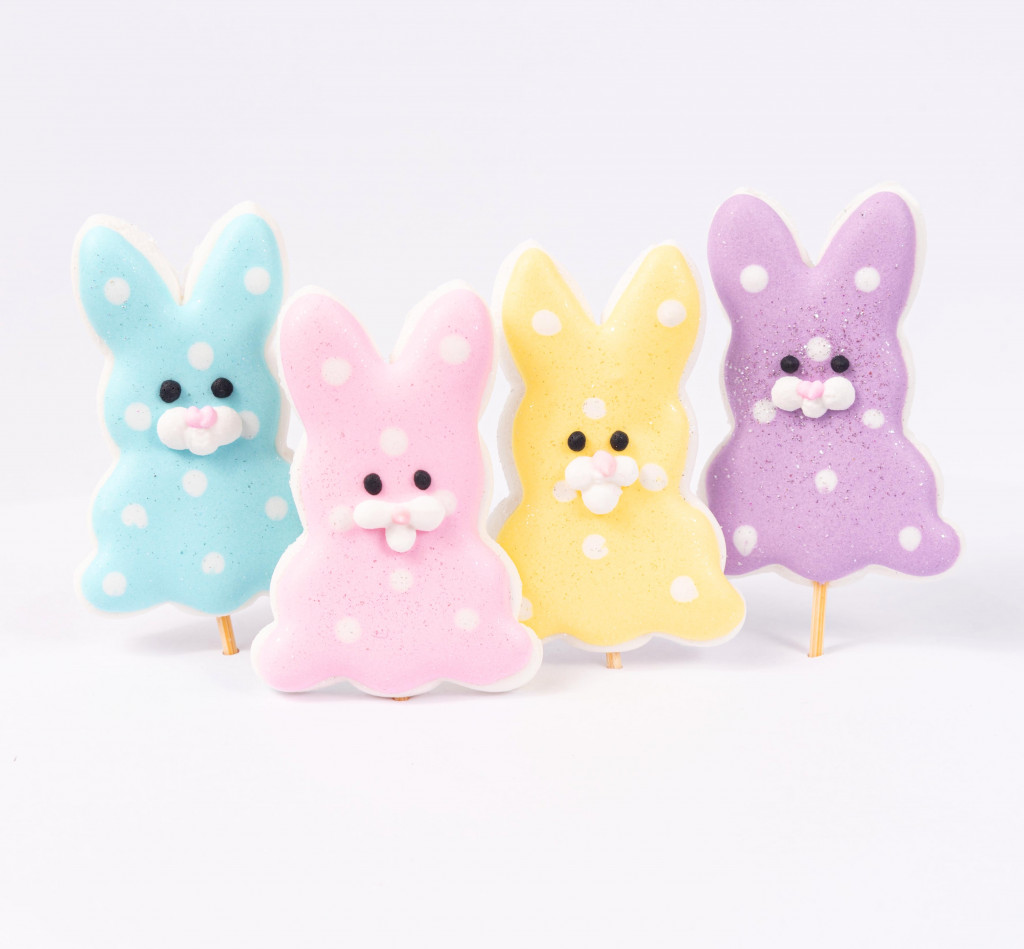 Цукрова прикраса "Зайчик рожевий" 1шт