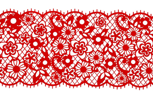 Мереживо з айсингу №26 "Червоне"