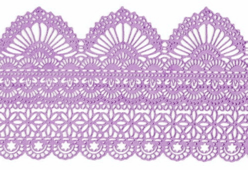 Кружево из айсинга №5 "Лаванда"