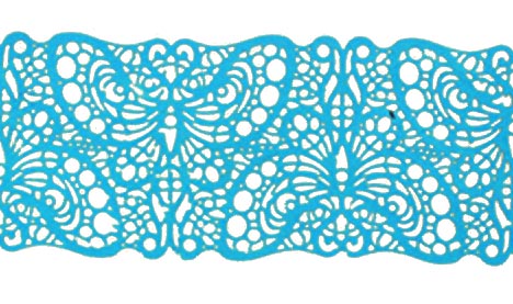 Мереживо з айсингу №9 "Блакитне"