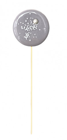 Леденец из сахара серый с посыпкой (не прозрачный) 1шт