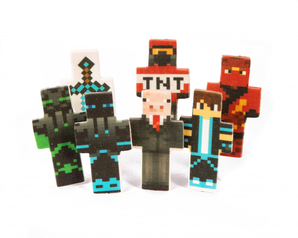 Набор сахарных топперов Майнкрафт меч