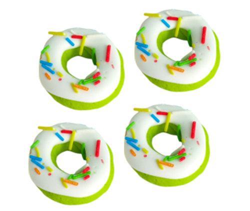 Набор безе "Пончики мини" зеленые 4см