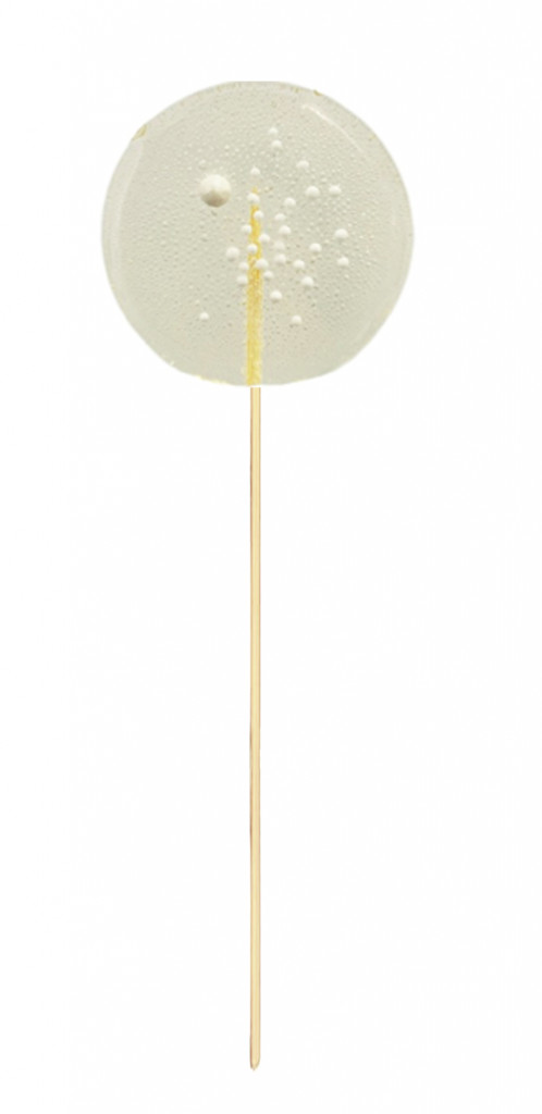 Леденец из изомальта прозрачный с посыпкой 1шт