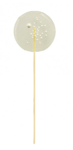 Леденец из изомальта прозрачный с посыпкой 1шт