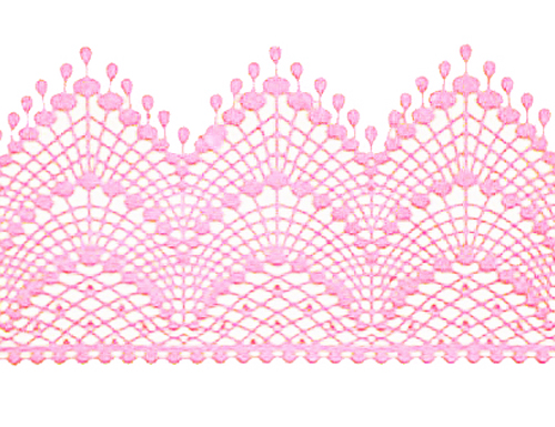 Кружево из айсинга №1 "Розовое"