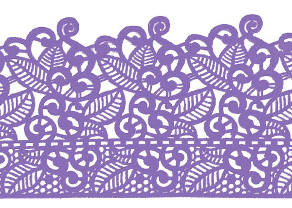 Кружево из айсинга №17 "Лаванда"