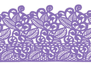 Кружево из айсинга №17 "Лаванда"