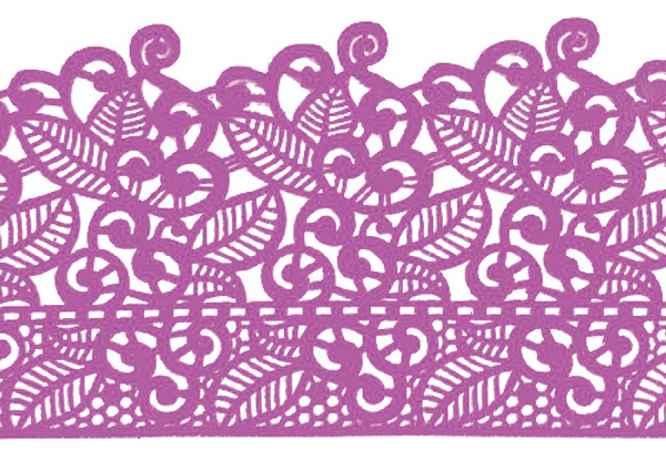 Кружево из айсинга №17 "Сирень"