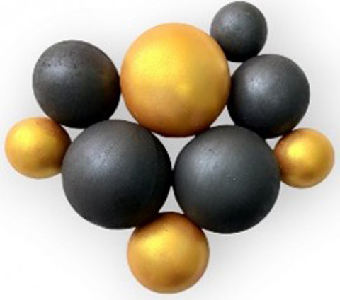 Шоколадные сферы Черно-золотые (9шт)