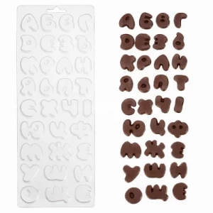 Пластиковая форма для шоколада "Алфавит"