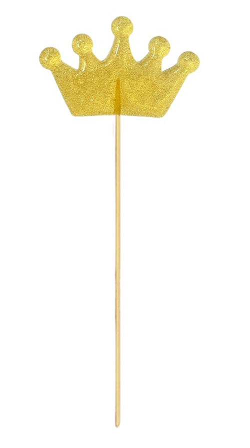 Леденец из изомальта Корона золотистая