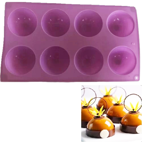 Силіконова форма "Напівсфера 8шт"