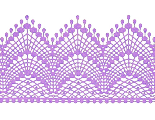 Кружево из айсинга №1 "Лаванда"