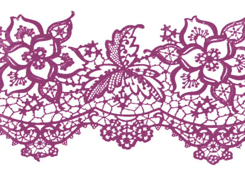 Кружево из айсинга №15 "Сирень"