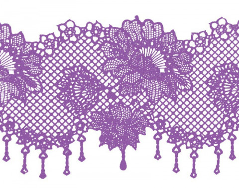 Кружево из айсинга №23 "Лаванда"