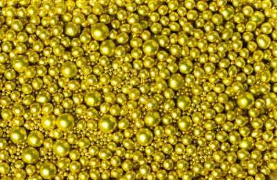 Кульки цукрові металік золото мікс 50г