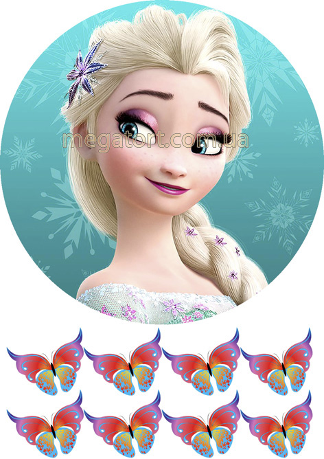 Вафельная картинка "Холодное сердце №30"