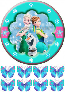 Вафельная картинка "Холодное сердце №33"