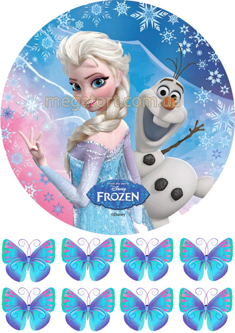 Вафельная картинка "Холодное сердце №47"