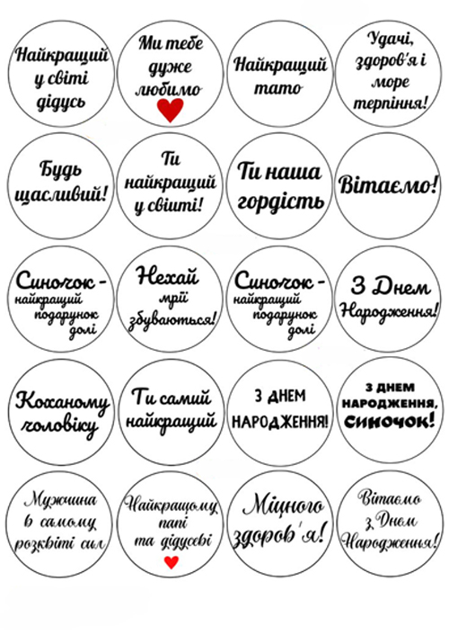 Вафельная картинка "Для мужчин №35"