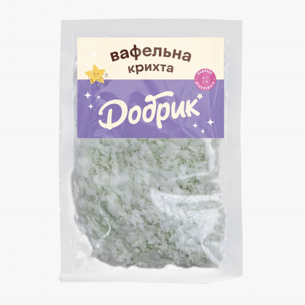 Вафельная крошка салатовая 9г