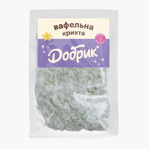 Вафельная крошка салатовая 9г