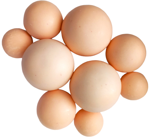 Шоколадные сферы Персиковые (9шт)