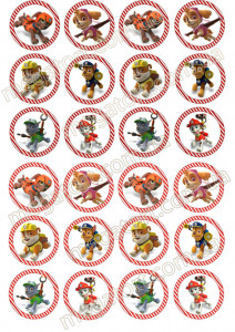 Вафельная картинка для капкейков Щенячий патруль №66